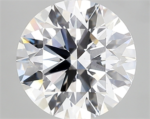Picture of Lab Created Diamond 3.09 Carats, Round with excellent Cut, F Color, vs1 Clarity and Certified by GIA