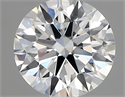 Lab Created Diamond 1.22 Carats, Round with ideal Cut, D Color, vvs1 Clarity and Certified by IGI