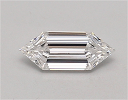 Picture of Lab Created Diamond 0.45 Carats, LONG HEXAGON with  Cut, D Color, vvs2 Clarity and Certified by IGI
