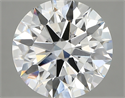 Lab Created Diamond 5.24 Carats, Round with ideal Cut, E Color, vvs2 Clarity and Certified by IGI