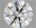 Lab Created Diamond 5.19 Carats, Round with ideal Cut, E Color, vs1 Clarity and Certified by IGI