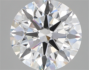 Picture of Lab Created Diamond 3.71 Carats, Round with ideal Cut, D Color, vs1 Clarity and Certified by IGI