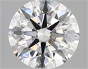 Lab Created Diamond 3.12 Carats, Round with ideal Cut, E Color, vs1 Clarity and Certified by IGI