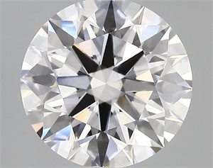 Picture of Lab Created Diamond 3.12 Carats, Round with ideal Cut, E Color, vs1 Clarity and Certified by IGI