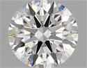 Lab Created Diamond 2.76 Carats, Round with ideal Cut, F Color, vvs1 Clarity and Certified by IGI