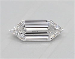 Picture of Lab Created Diamond 0.42 Carats, LONG HEXAGON with  Cut, D Color, vvs1 Clarity and Certified by IGI