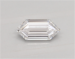 Picture of Lab Created Diamond 0.30 Carats, LONG HEXAGON with  Cut, E Color, vvs2 Clarity and Certified by IGI