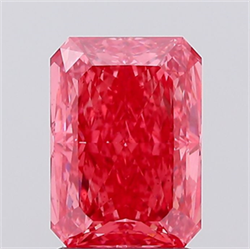 Foto Del inventario de diamantes de laboratorio, 2.11 quilates, Radiante , Color Fancy Vivid Pink, claridad VS2 y certificado IGI de