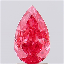 Picture of Lab Created Diamond 1.54 Carats, Pear with  Cut, Fancy Vivid Pink Color, VS1 Clarity and Certified by IGI