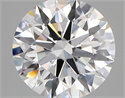 Lab Created Diamond 2.76 Carats, Round with ideal Cut, D Color, vvs1 Clarity and Certified by IGI