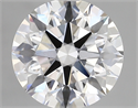 Lab Created Diamond 2.90 Carats, Round with ideal Cut, D Color, vvs1 Clarity and Certified by IGI