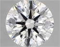 Lab Created Diamond 2.63 Carats, Round with ideal Cut, D Color, vvs1 Clarity and Certified by IGI