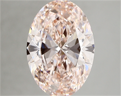 Picture of Lab Created Diamond 3.02 Carats, Oval with  Cut, FANCY  PINK Color, vs2 Clarity and Certified by IGI