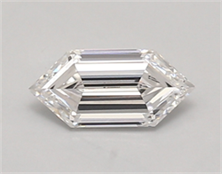 Picture of Lab Created Diamond 0.84 Carats, LONG HEXAGON with  Cut, D Color, vs1 Clarity and Certified by IGI