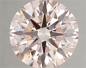 Picture of Lab Created Diamond 2.19 Carats, Round with ideal Cut, FANCY  PINK Color, vs1 Clarity and Certified by IGI