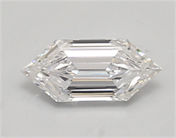 Picture of Lab Created Diamond 0.76 Carats, LONG HEXAGON with  Cut, D Color, if Clarity and Certified by IGI