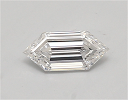 Picture of Lab Created Diamond 0.48 Carats, LONG HEXAGON with  Cut, D Color, vvs2 Clarity and Certified by IGI
