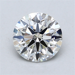 Picture of Lab Created Diamond 1.23 Carats, Round with Ideal Cut, E Color, VVS2 Clarity and Certified by IGI