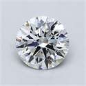Lab Created Diamond 1.03 Carats, Round with Ideal Cut, D Color, VVS2 Clarity and Certified by IGI
