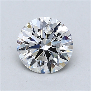 Picture of Lab Created Diamond 1.03 Carats, Round with Ideal Cut, D Color, VVS2 Clarity and Certified by IGI