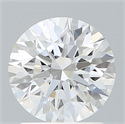 Del inventario de diamantes de laboratorio, 1.69 quilates, Redondo , Color E, claridad VVS2 y certificado IGI