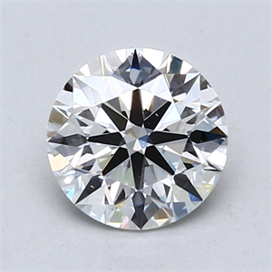Picture of Lab Created Diamond 1.25 Carats, Round with Ideal Cut, D Color, VVS2 Clarity and Certified by IGI