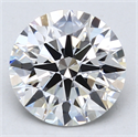 Del inventario de diamantes de laboratorio, 2.54 quilates, Redondo , Color D, claridad VVS2 y certificado IGI