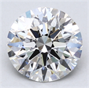 Del inventario de diamantes de laboratorio, 2.56 quilates, Redondo , Color E, claridad VVS2 y certificado IGI