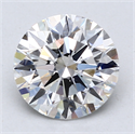 Del inventario de diamantes de laboratorio, 2.08 quilates, Redondo , Color E, claridad VVS2 y certificado IGI