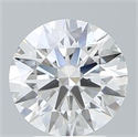 Lab Created Diamond 3.09 Carats, Round with Ideal Cut, E Color, VVS1 Clarity and Certified by IGI