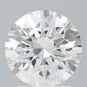 Picture of Lab Created Diamond 2.07 Carats, Round with Excellent Cut, D Color, VVS2 Clarity and Certified by IGI