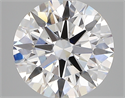 Lab Created Diamond 3.00 Carats, Round with ideal Cut, D Color, vvs2 Clarity and Certified by IGI