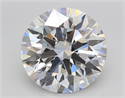 Lab Created Diamond 6.02 Carats, Round with Ideal Cut, F Color, VVS2 Clarity and Certified by IGI
