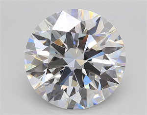 Picture of Lab Created Diamond 6.02 Carats, Round with Ideal Cut, F Color, VVS2 Clarity and Certified by IGI