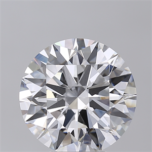 Picture of Lab Created Diamond 6.02 Carats, Round with Ideal Cut, F Color, VVS2 Clarity and Certified by IGI