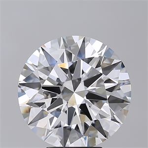 Picture of Lab Created Diamond 6.01 Carats, Round with Ideal Cut, F Color, VVS2 Clarity and Certified by IGI