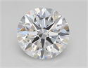 Lab Created Diamond 0.77 Carats, Round with ideal Cut, D Color, vvs2 Clarity and Certified by IGI