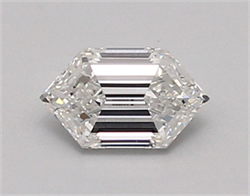 Picture of Lab Created Diamond 0.67 Carats, LONG HEXAGON with  Cut, E Color, vvs2 Clarity and Certified by IGI