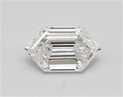 Picture of Lab Created Diamond 0.56 Carats, LONG HEXAGON with  Cut, D Color, vvs2 Clarity and Certified by IGI