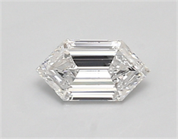 Picture of Lab Created Diamond 0.51 Carats, LONG HEXAGON with  Cut, D Color, vs1 Clarity and Certified by IGI