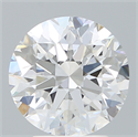 Lab Created Diamond 3.33 Carats, Round with Excellent Cut, E Color, VVS1 Clarity and Certified by IGI