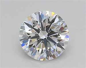 Picture of Lab Created Diamond 1.03 Carats, Round with Ideal Cut, D Color, VVS2 Clarity and Certified by IGI