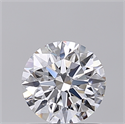 Lab Created Diamond 1.03 Carats, Round with Ideal Cut, D Color, VVS2 Clarity and Certified by IGI