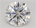 Lab Created Diamond 2.47 Carats, Round with ideal Cut, D Color, vvs2 Clarity and Certified by IGI
