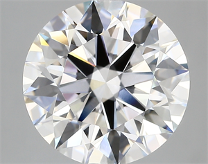 Picture of Lab Created Diamond 5.35 Carats, Round with ideal Cut, D Color, vvs2 Clarity and Certified by IGI