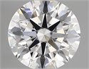 Lab Created Diamond 1.29 Carats, Round with ideal Cut, D Color, vvs2 Clarity and Certified by IGI