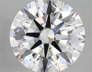 Picture of Lab Created Diamond 2.61 Carats, Round with ideal Cut, D Color, vvs1 Clarity and Certified by IGI