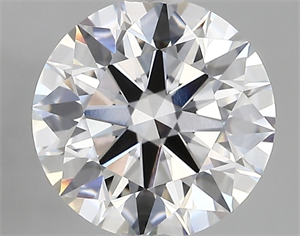 Picture of Lab Created Diamond 2.58 Carats, Round with ideal Cut, D Color, vvs1 Clarity and Certified by IGI