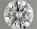 Lab Created Diamond 2.01 Carats, Round with ideal Cut, D Color, vvs1 Clarity and Certified by IGI