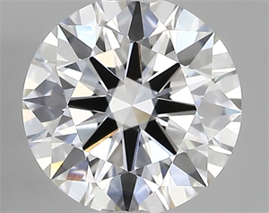 Picture of Lab Created Diamond 2.00 Carats, Round with ideal Cut, D Color, vvs1 Clarity and Certified by IGI